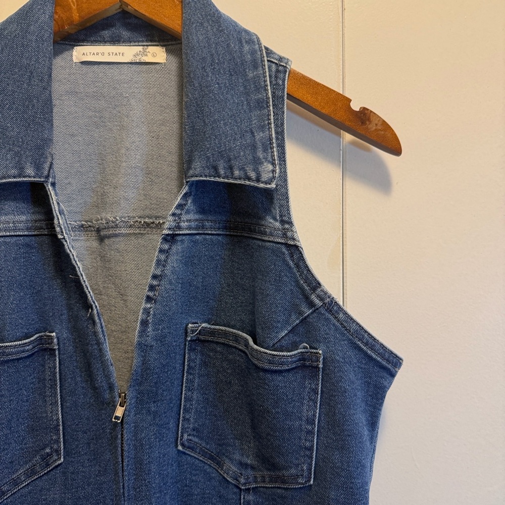 Altar'd State Classic Blue Denim Dress
